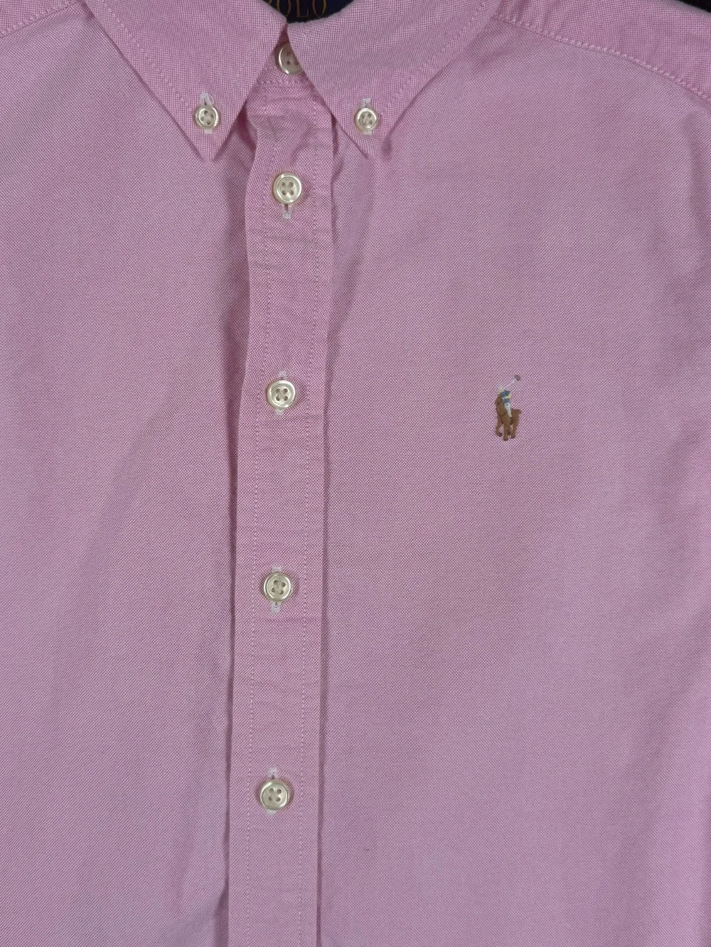 POLO Ralph Lauren Cotton Oxford Sport Shirt in New Rose - M (10-12)